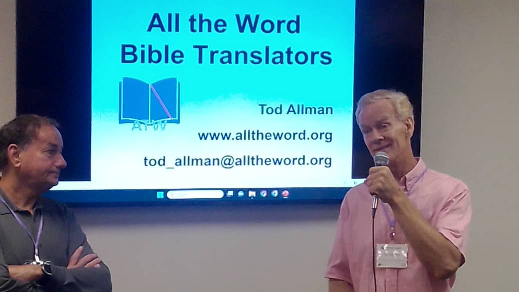 Tod's Presentation at the Bible Translation Conference