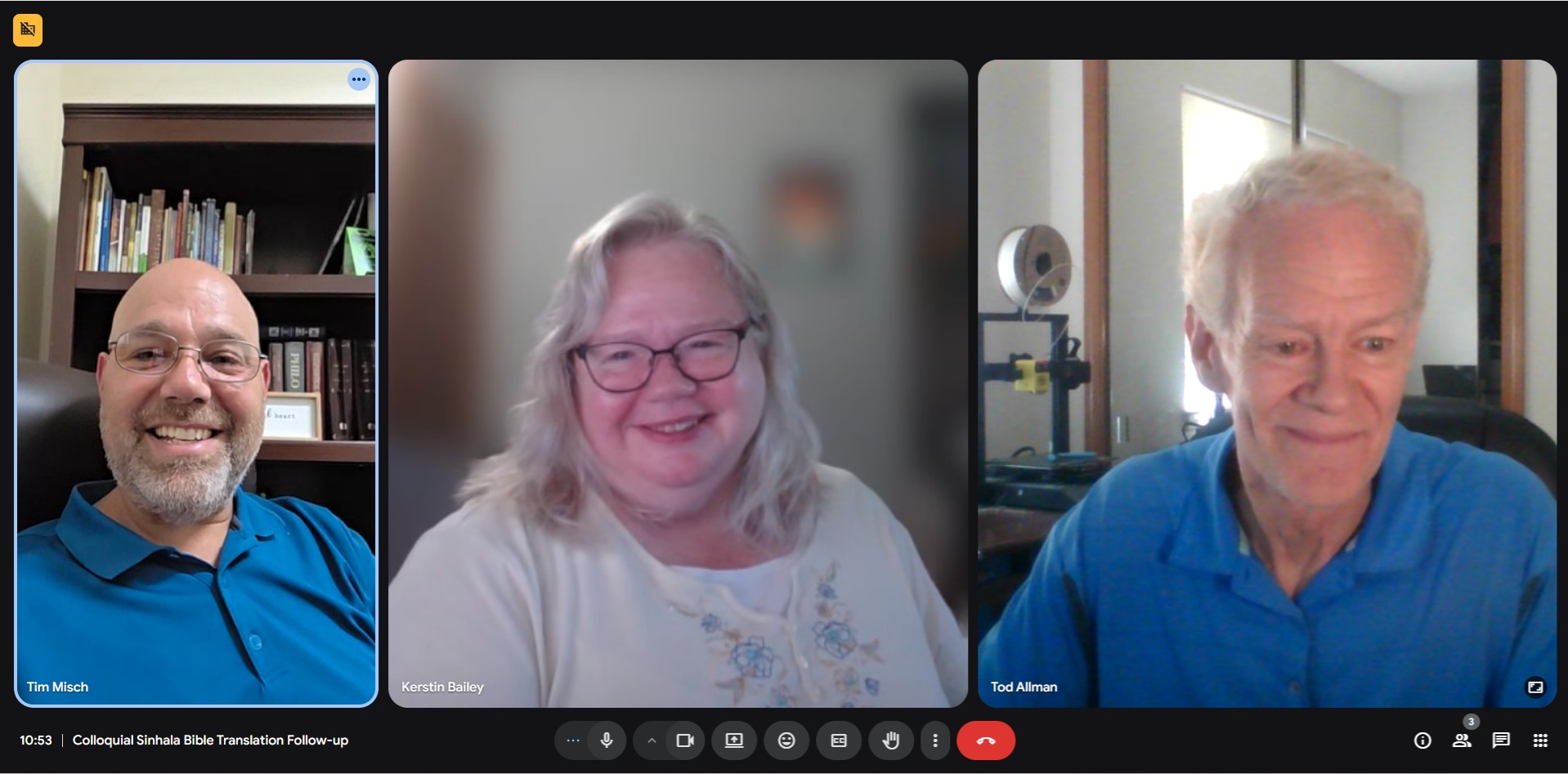 Kerstin Bailey, Tim Hewitt, and Tod Allman